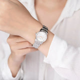 Mido Baroncelli III Automatic Silver Dial Silver Steel Strap Watch For Women - M7600.4.10.1 Authentic Buy Shop Now