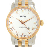 Mido Baroncelli III Automatic White Dial Two Tone Steel Strap Watch For Women - M7600.9.N6.1 Authentic Buy Shop Now