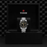 Tudor Black Bay 54 Black Dial Silver Steel Strap Watch for Men - M79000N-0001