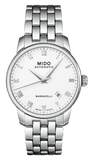 Mido Baroncelli II Automatic White Dial Silver Steel Strap Watch For Men - M8600.4.26.1 Authentic Buy Shop Now