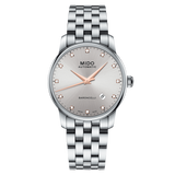 Mido Baroncelli III Automatic Silver Dial Silver Steel Strap Watch For Men - M8600.4.67.1 Authentic Buy Shop Now