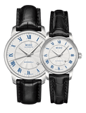 Mido Baroncelli III Automatic Silver Dial Black Leather Strap Watch For Women - M7600.4.21.4 Authentic Buy Shop Now