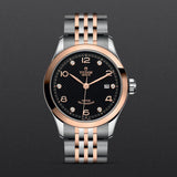 Tudor 1926 Automatic Diamonds Black Dial Two Tone Steel Strap Watch for Men - M91651-0004 Authentic Buy Shop Now