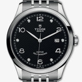 Tudor 1926 Automatic Diamonds Black Dial Silver Steel Strap Watch for Men - M91650-0004 Authentic Buy Shop Now
