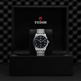 Tudor 1926 Automatic Diamonds Black Dial Silver Steel Strap Watch for Men - M91650-0004 Authentic Buy Shop Now