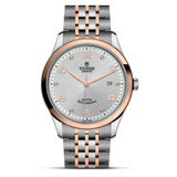 Tudor 1926 Automatic Diamonds Silver Dial Two Tone Steel Strap Watch for Men - M91651-0002 Authentic Buy Shop Now