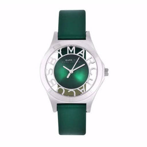 Marc Jacobs Henry Skeleton Green Dial Green Leather Strap Watch for Women - MBM1336 Authentic Buy Shop Now