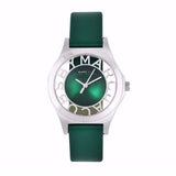 Marc Jacobs Henry Skeleton Green Dial Green Leather Strap Watch for Women - MBM1336 Authentic Buy Shop Now