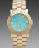 Marc Jacobs Amy Blue Dial Gold Steel Strap Watch for Women - MBM3220 Authentic Buy Shop Now