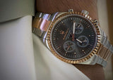Maserati Competizione Analog Black Dial Two Tone Stainless Steel Strap Watch For Men - R8853100020 Authentic Buy Shop Now