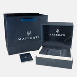 Maserati Traguardo Chronograph Blue Dial Black Silicone Strap Watch For Men - R8871612046 Authentic Buy Shop Now