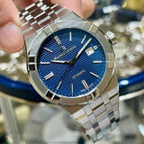 Maurice Lacroix Aikon Automatic Blue Dial Silver Steel Strap Watch For Men - AI6008-SS002-430-1