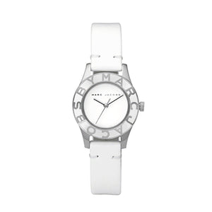 Marc Jacobs Blade White Dial White Leather Strap Watch for Women - MBM1097 Authentic Buy Shop Now