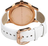 Marc Jacobs Blade White Dial White Leather Strap Watch for Women - MBM1201 Authentic Buy Shop Now