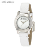 Marc Jacobs Mini Blade White Dial White Leather Strap Watch for Women - MBM1206 Authentic Buy Shop Now