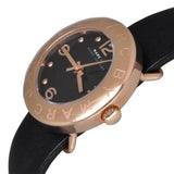 Marc Jacobs Amy Black Dial Black Leather Strap Watch for Women - MBM1225 Authentic Buy Shop Now