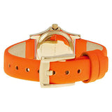 Marc Jacobs Henry Dinky White Dial Orange Leather Strap Watch for Women - MBM1236 Authentic Buy Shop Now