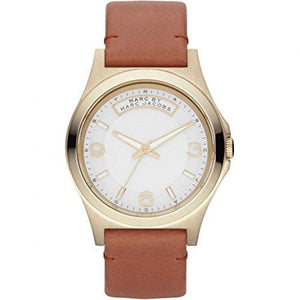 Marc Jacobs Baby Dave White Dial Brown Leather Strap Watch for Women - MBM1261 Authentic Buy Shop Now