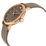 Marc Jacobs Baker Grey Dial Grey Leather Strap Watch for Women - MBM1266 Authentic Buy Shop Now