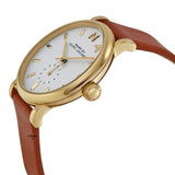 Marc Jacobs Baker White Dial Brown Leather Strap Watch for Womern - MBM1316 Authentic Buy Shop Now