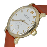 Marc Jacobs Baker White Dial Brown Leather Strap Watch for Womern - MBM1316 Authentic Buy Shop Now