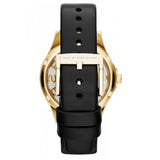 Marc Jacobs Henry Skeleton Black Dial Black Leather Strap Watch for Women - MBM1340 Authentic Buy Shop Now