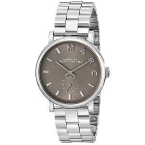 Marc Jacobs Baker Brown Dial Silver Steel Strap Watch For Women - MBM3329 Authentic Buy Shop Now