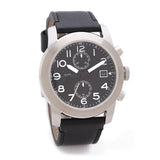 Marc Jacobs Larry Chronograph Black Dial Black Leather Strap Watch for Men - MBM5033 Authentic Buy Shop Now