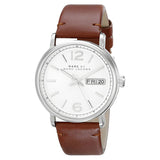 Marc Jacobs Fergus White Dial Brown Leather Strap Watch for Women - MBM8649 Authentic Buy Shop Now