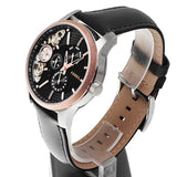 Fossil Twist Multi-Function Chronograph Black Dial Black Leather Strap Watch for Men - ME1099 Authentic Buy Shop Now