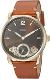 Fossil The Commuter Twist Black Dial Brown Leather Strap Watch for Men - ME1166 Authentic Buy Shop Now