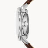 Fossil Townsman Automatic Black Dial Brown Leather Strap Watch for Men - ME3061 Authentic Buy Shop Now