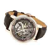 Fossil Boyfriend Automatic Skeleton Grey Dial Grey Leather Strap Watch for Women - ME3089 Authentic Buy Shop Now