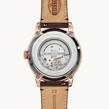 Fossil Townsman Beige Dial Brown Leather Strap Watch for Men - ME3105 Authentic Buy Shop Now