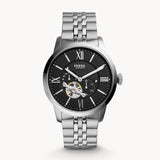Fossil Townsman Black Dial Silver Steel Strap Watch for Men - ME3107 Authentic Buy Shop Now
