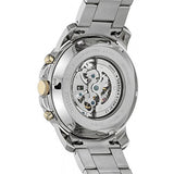 Fossil Grant Automatic Skeleton Black Dial Silver Steel Strap Watch for Men - ME3103 Authentic Buy Shop Now