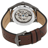 Fossil Forrester Automatic Skeleton Grey Dial Brown Leather Strap Watch for Men - ME3178 Authentic Buy Shop Now