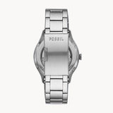Fossil Forrester Automatic Skeleton Black Dial Silver Steel Strap Watch for Men - ME3180 Authentic Buy Shop Now