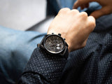 Hugo Boss Champion Black Dial Black Leather Strap Watch for Men - 1513880 Authentic Buy Shop Now