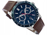 Hugo Boss Allure Blue Dial Brown Leather Strap Watch for Men - 1513921 Authentic Buy Shop Now