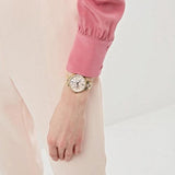 Michael Kors Sofie Crystals Mother of Pearl Pink Dial Two Tone Steel Strap Watch For Women - MK4344 Authentic Buy Shop Now
