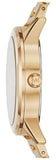 Michael Kors Hartman Analog Quartz Black Dial Gold Steel Strap Watch For Women - MK3647 Authentic Buy Shop Now