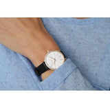 Michael Kors Pyper Three Hand White Dial Black Leather Strap Watch For Women - MK2835 Authentic Buy Shop Now