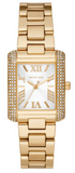 Michael Kors Emery Three-Hand Crystals Silver Dial Gold Steel Strap Watch for Women - MK4640 Authentic Buy Shop Now