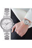 Michael Kors Cinthia White Mother of Pearl Dial Silver Steel Strap Watch for Women for Women - MK3641 Authentic Buy Shop Now