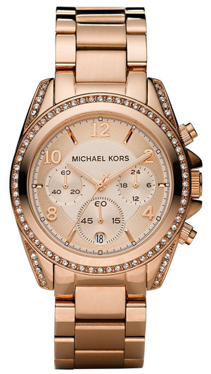 Michael Kors Blair Rose Gold Dial Rose Gold Steel Strap Watch for Women - MK5263 Authentic Buy Shop Now