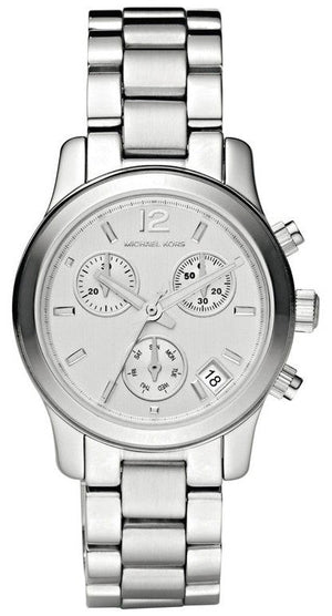 Michael Kors Runway Silver Dial Silver Steel Strap Watch for Women - MK5428 Authentic Buy Shop Now