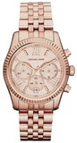 Michael Kors Lexington Rose Gold Dial Rose Gold Steel Strap Watch for Women - MK5569 Authentic Buy Shop Now