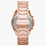 Michael Kors Whitney Chronograph Rose Gold Dial Rose Gold Steel Strap Watch For Women - MK6730 Authentic Buy Shop Now