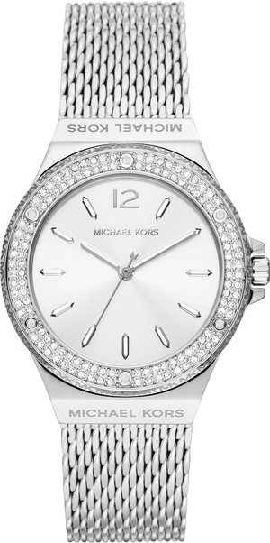 Michael Kors Lennox Three-Hand Silver Dial Silver Steel Strap Watch For Women - MK7337 Authentic Buy Shop Now